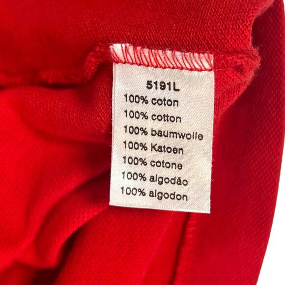 Lacoste Red Polo Shirt Men's Size XL EU 9 Preppy Old Money Designed in France - Picture 9 of 10